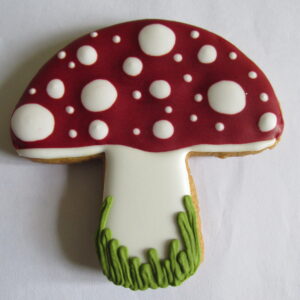 Vanilla 'Fly Agaric' Mushroom Biscuit