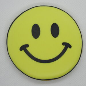 Chocolate Yellow Smiley Biscuit