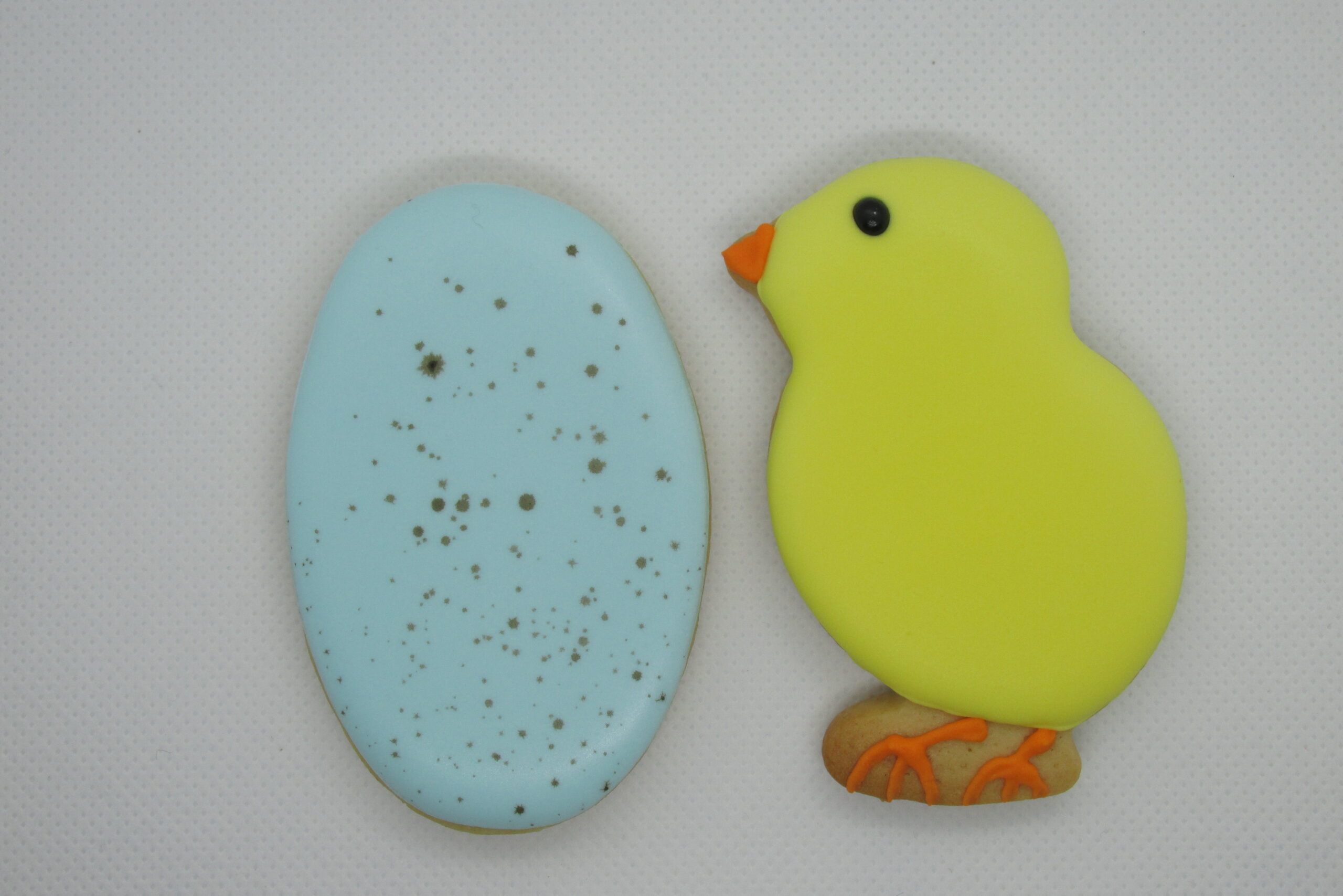 Vanilla Easter Chick with Duck Egg Blue Egg Biscuit