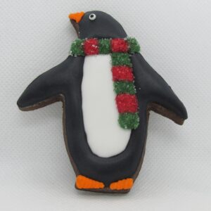 Christmas Vanilla Penguin Biscuit