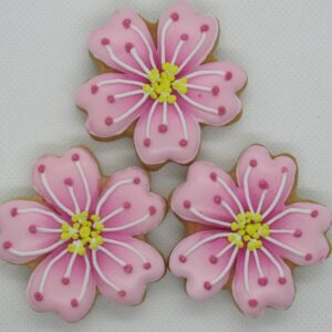 Gluten Free And Dairy Free Gingerbread Cherry Blossom Biscuit