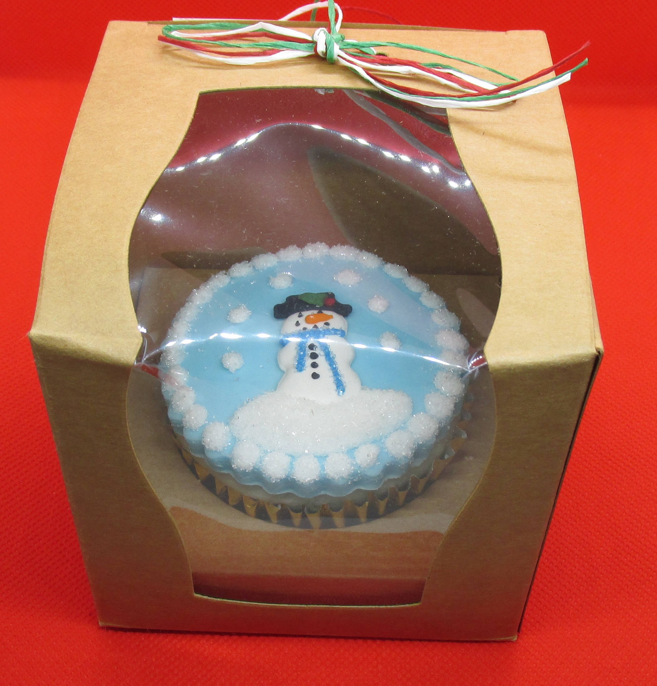 Mini, Brandy Soaked Snowman Christmas Cake