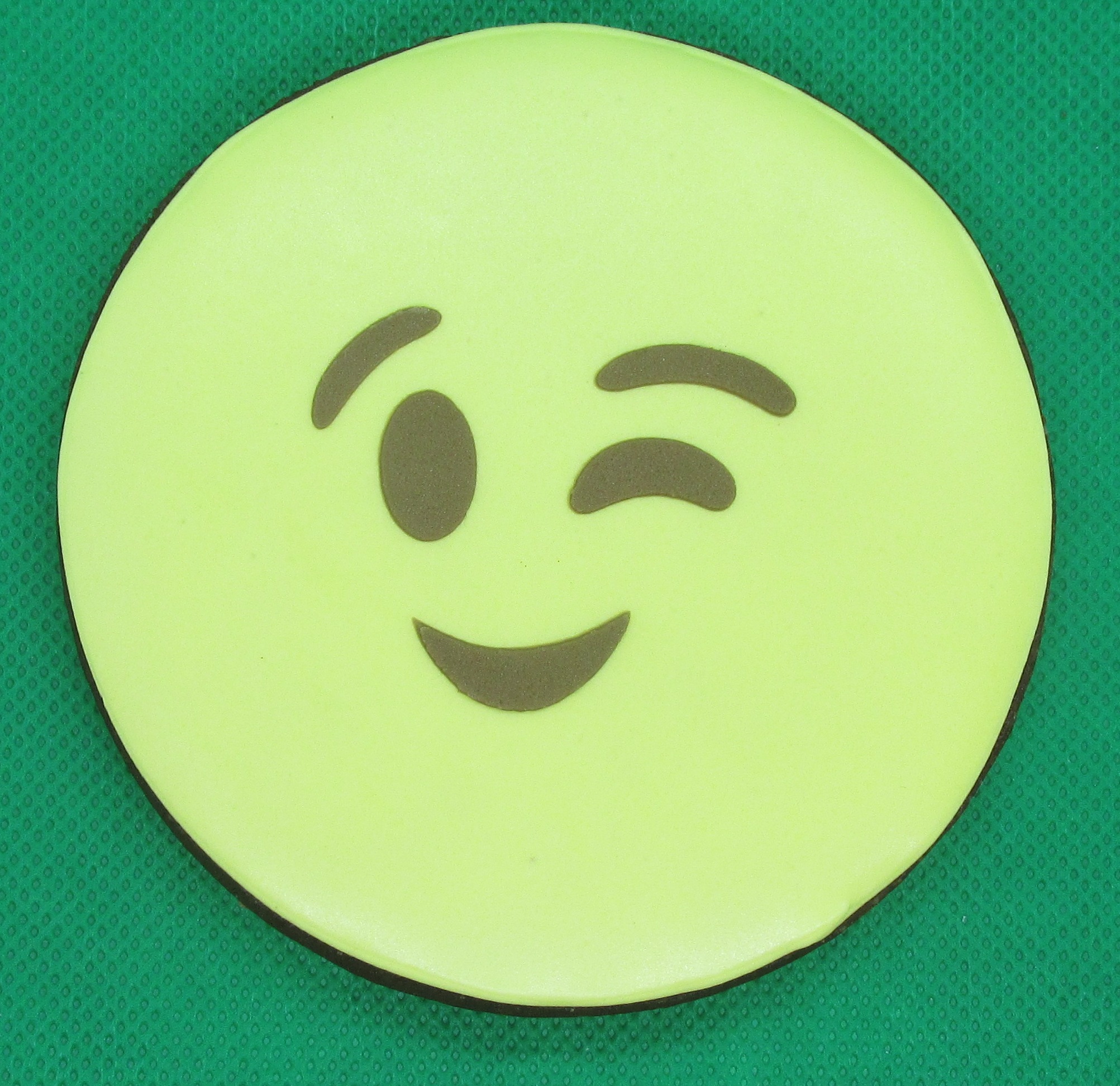 Chocolate Emoji 'Wink' Biscuit