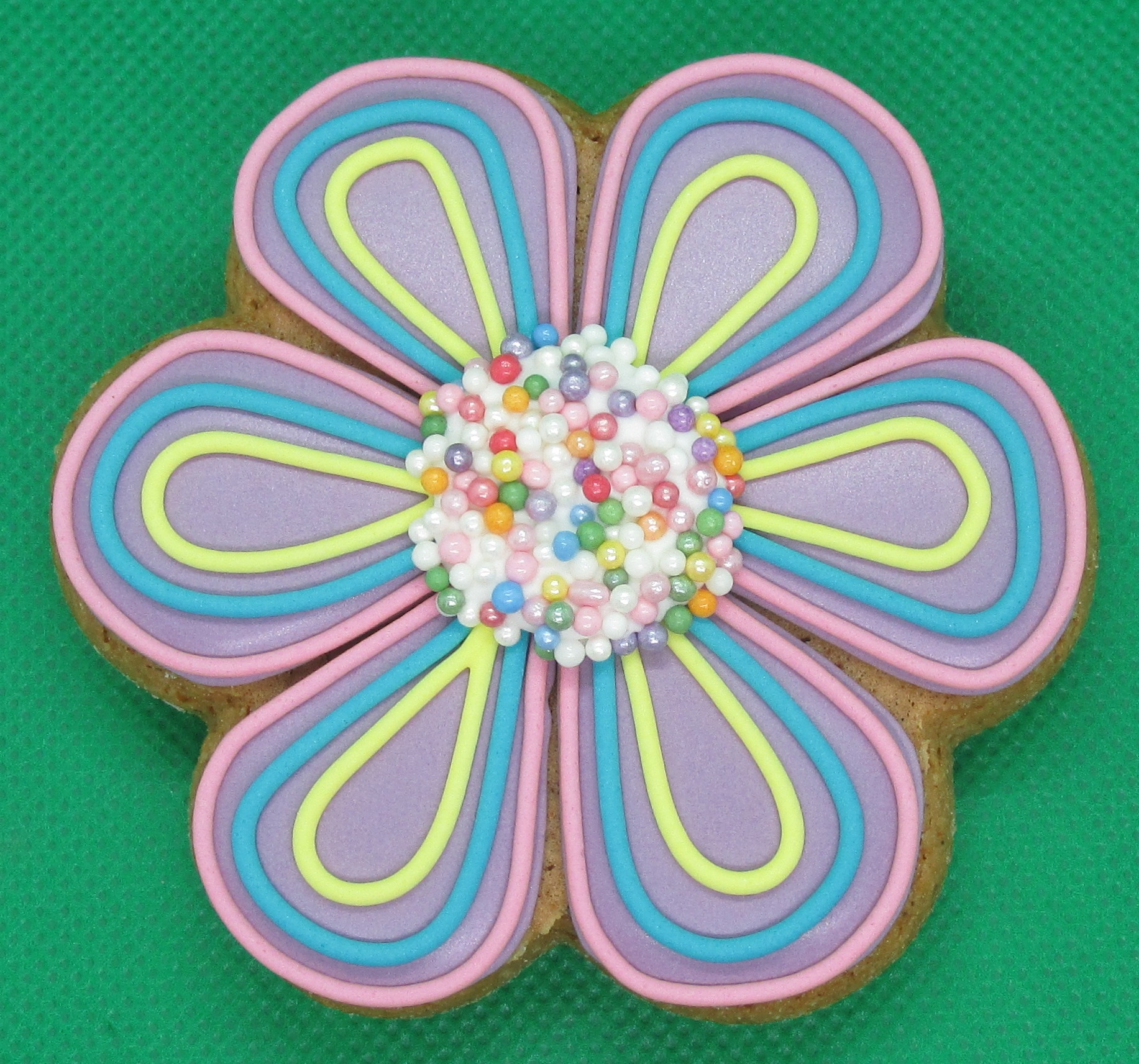 Gluten Free Gingerbread Flower Biscuit
