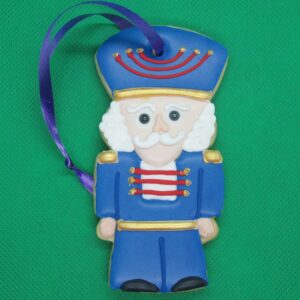 Christmas Vanilla Nutcracker (Blue) Biscuit