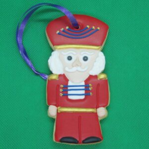 Christmas Vanilla Nutcracker (Red) Biscuit