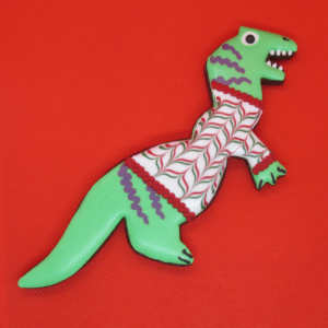 Christmas Chocolate T Rex Biscuit